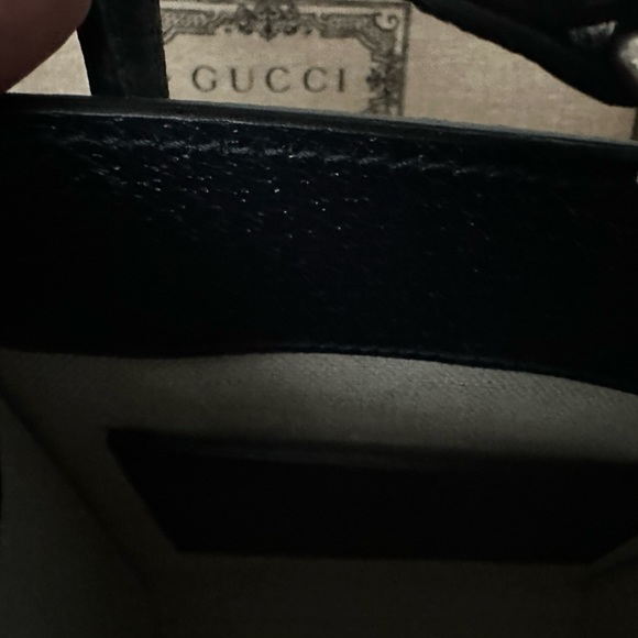 Mini tote bag with Interlocking G Beige and Blue GG supreme canvas - Picture 3 of 5